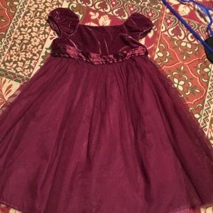 Velvet and tulle dress